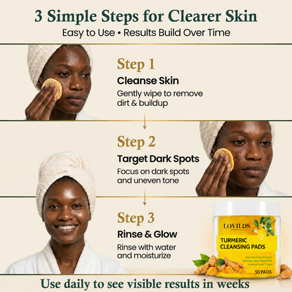 LOVILDS Turmeric Kojic Acid Cleansing Pads