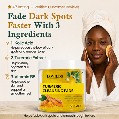 LOVILDS Turmeric Kojic Acid Cleansing Pads