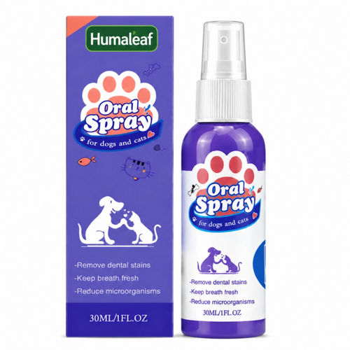 Humaleaf™ Pet Oral Care Spray – Fresh Breather & Healthy Teeth, No Brushing Needed!