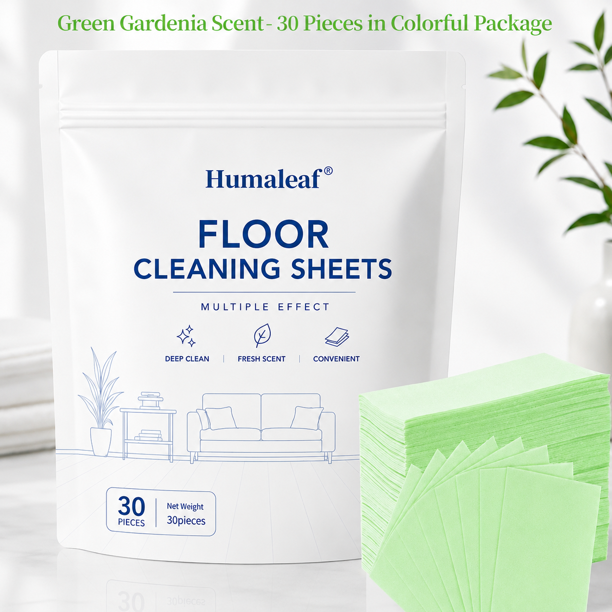 30-Pieces Multi-Effect Floor Cleaning Sheets