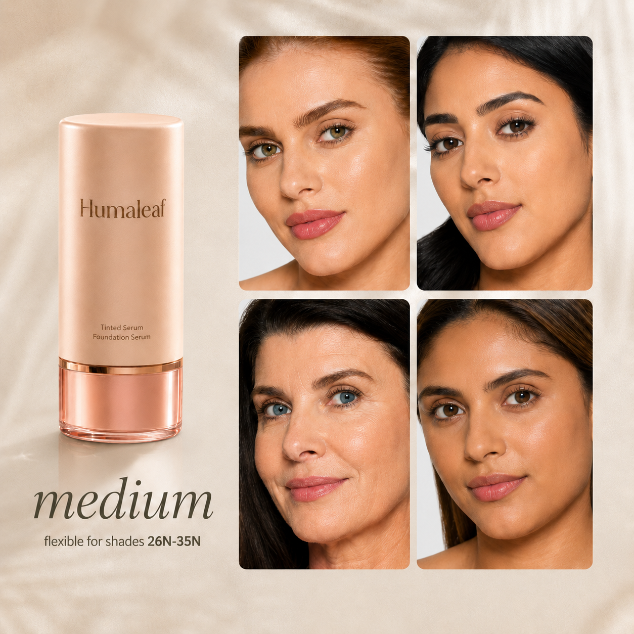 Humaleaf color-correcting tinted serum