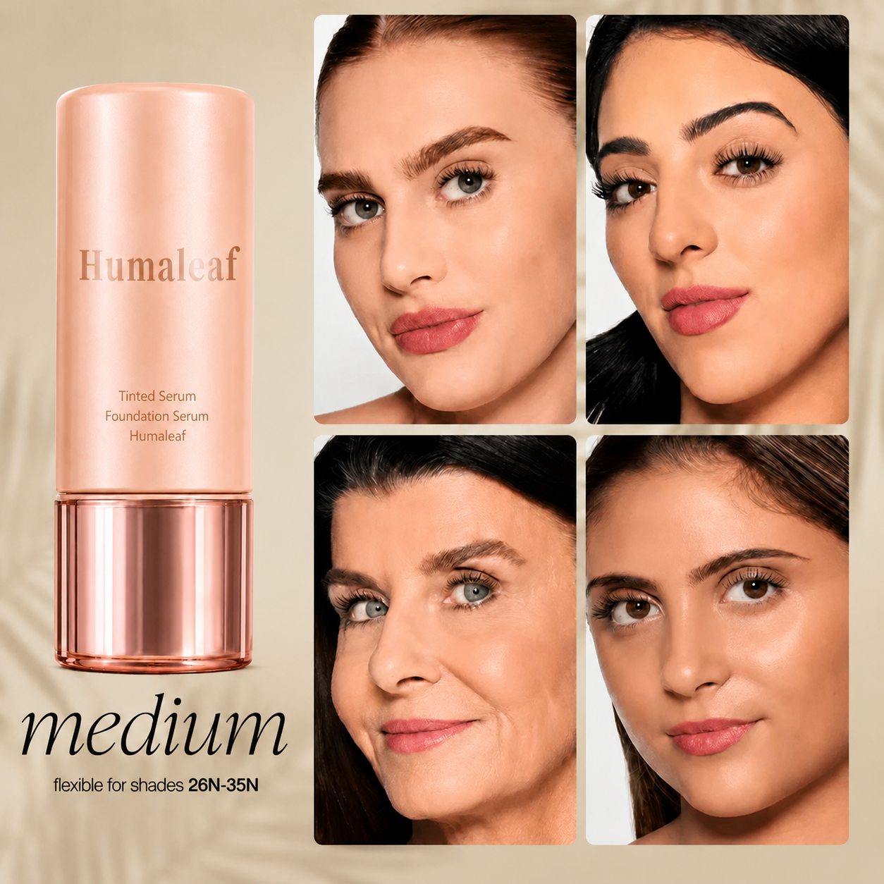 Humaleaf color-correcting tinted serum