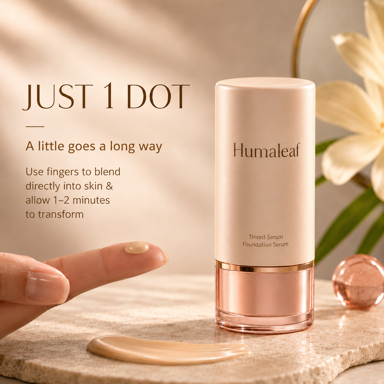 Humaleaf color-correcting tinted serum